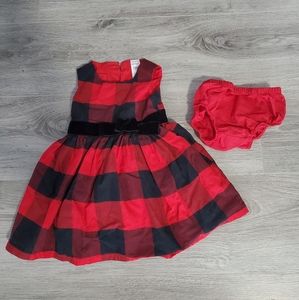 CARTERS Buffalo Plaid Tulle Dress